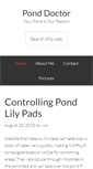 Mobile Screenshot of ponddoctor.com